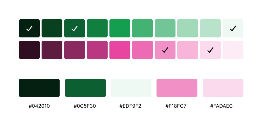 Shades in Color Palettes